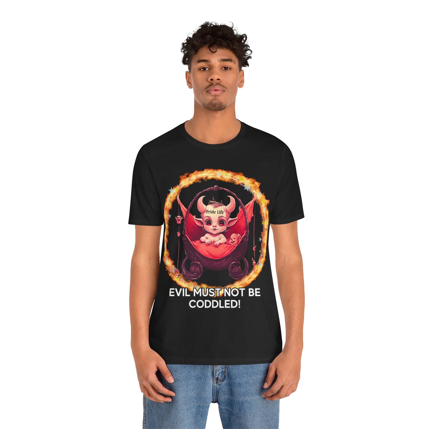 Christian Tee - Evil Must Not Be Coddled - Christian Warrior Apparel by The Holy Fight