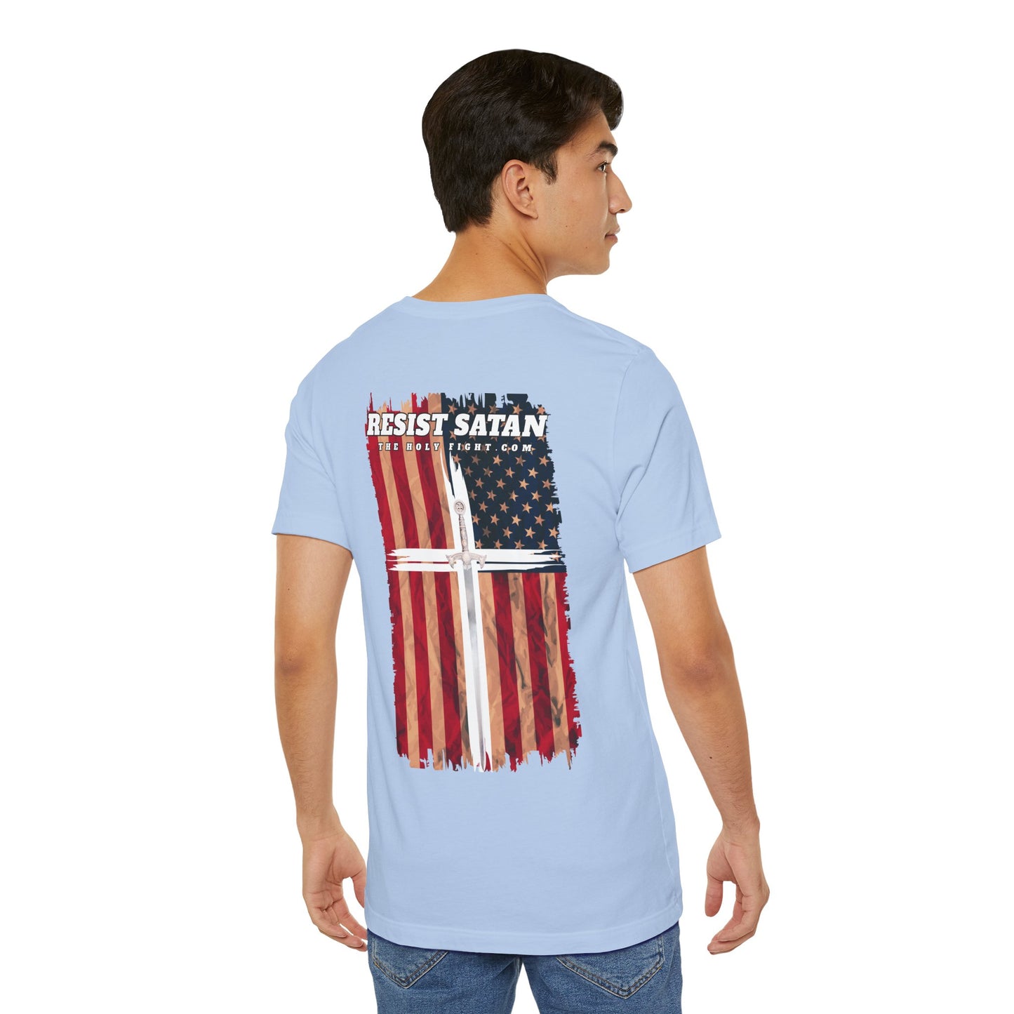 "One Nation Under God Christian T-Shirt – Patriotic Faith and Strength in Unity Apparel by The Holy Fight