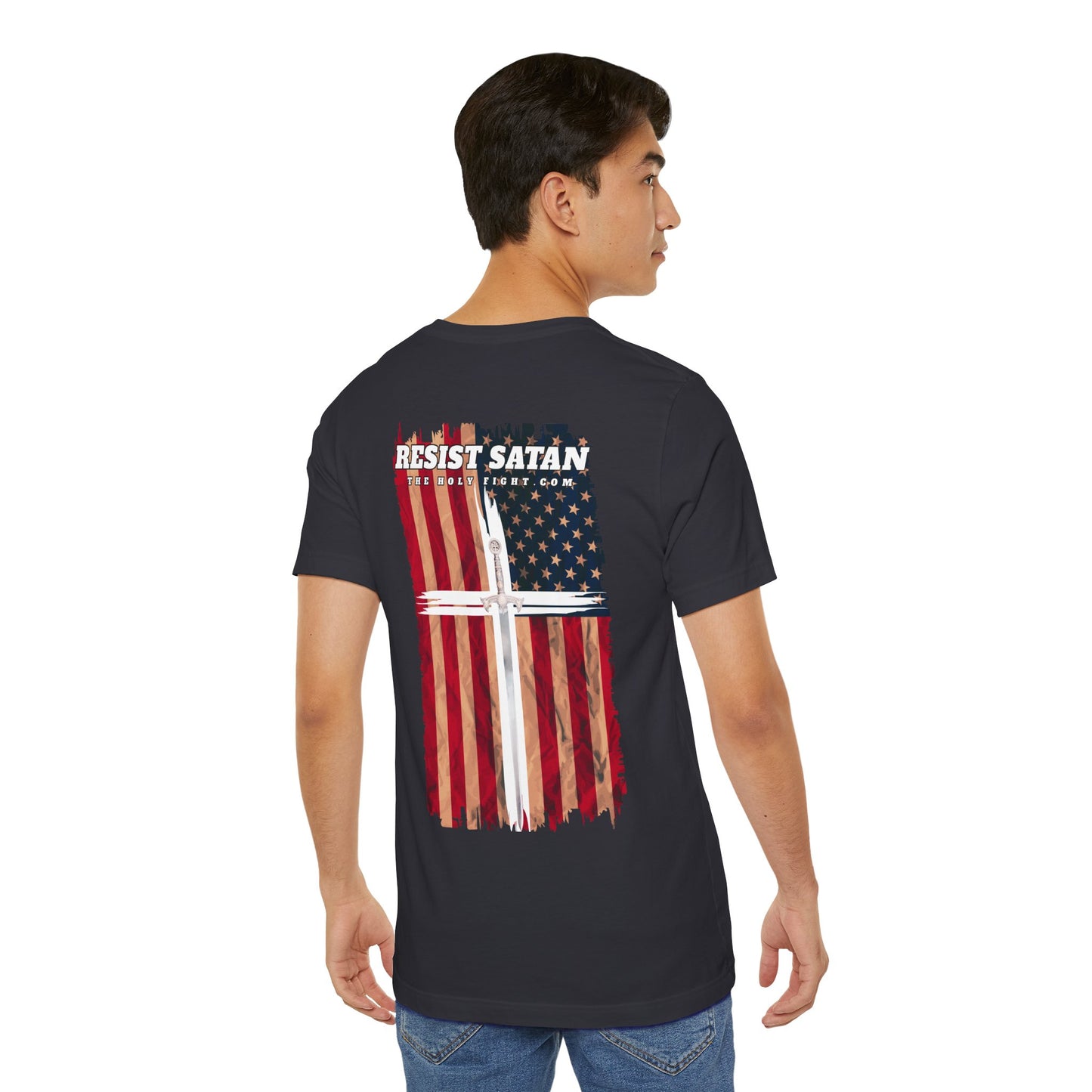 "Here There Be Dragons T-Shirt | Revelation 12:9 Christian Apparel by The Holy Fight"