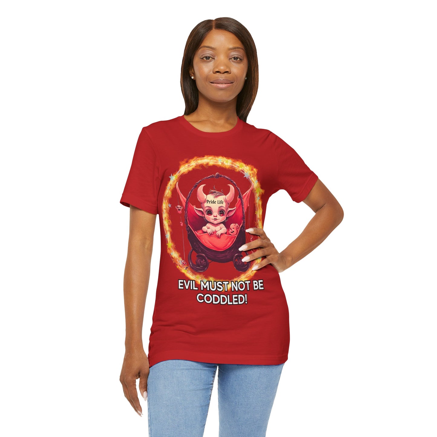 Christian Tee - Evil Must Not Be Coddled - Christian Warrior Apparel by The Holy Fight