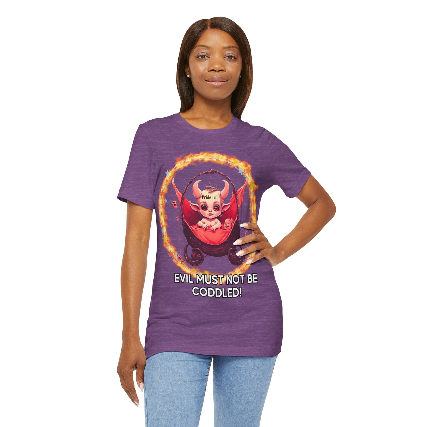 Christian Tee - Evil Must Not Be Coddled - Christian Warrior Apparel by The Holy Fight