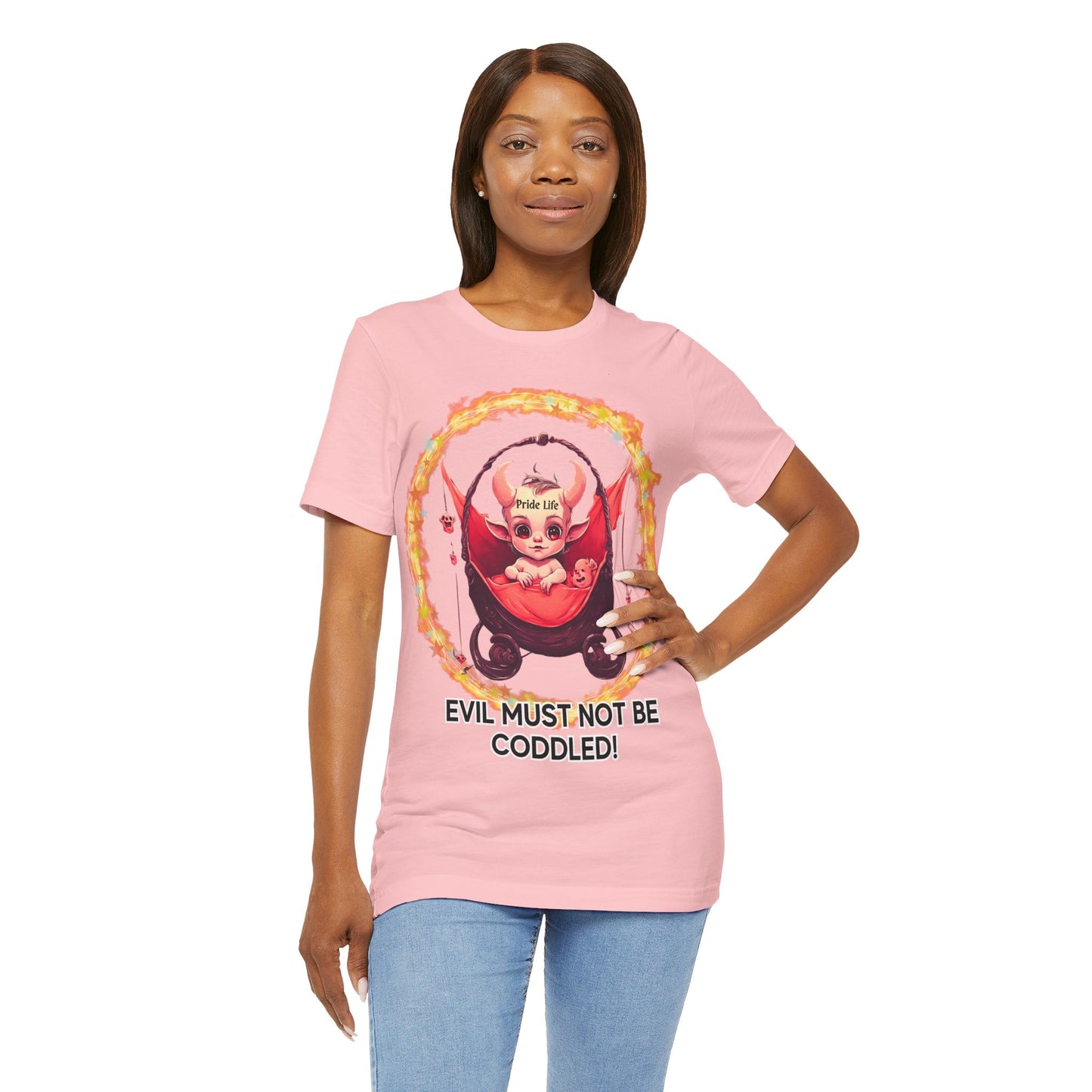 Christian Tee - Evil Must Not Be Coddled - Christian Warrior Apparel by The Holy Fight