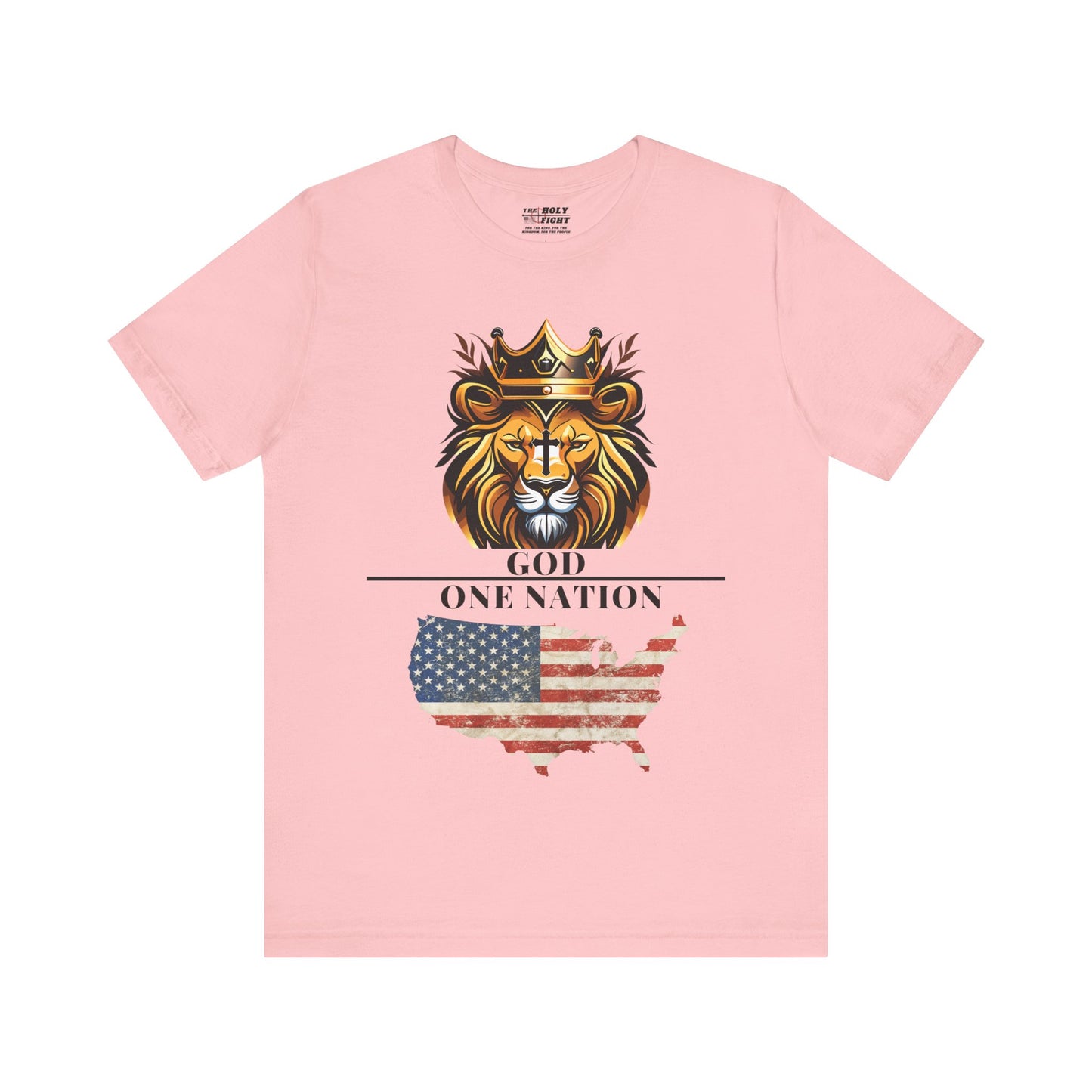 "One Nation Under God Christian T-Shirt – Patriotic Faith and Strength in Unity Apparel by The Holy Fight