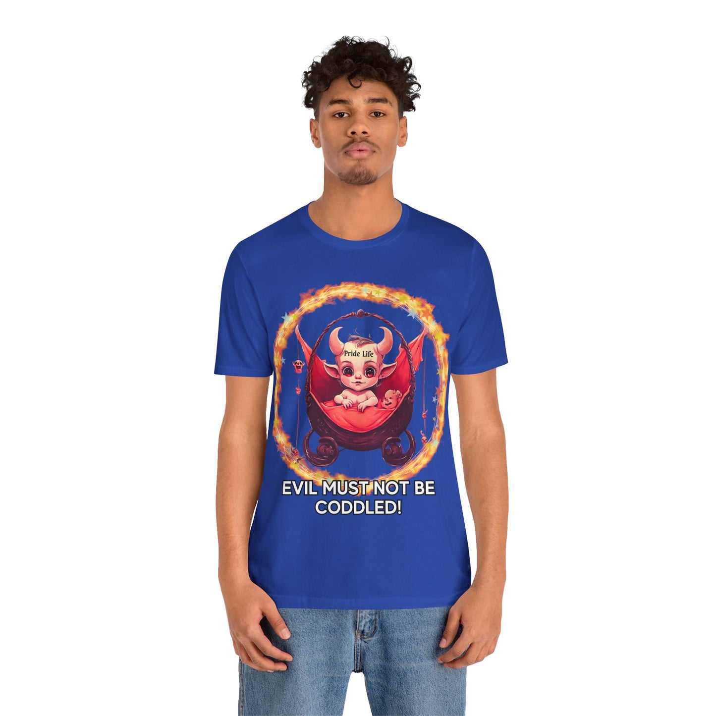 Christian Tee - Evil Must Not Be Coddled - Christian Warrior Apparel by The Holy Fight