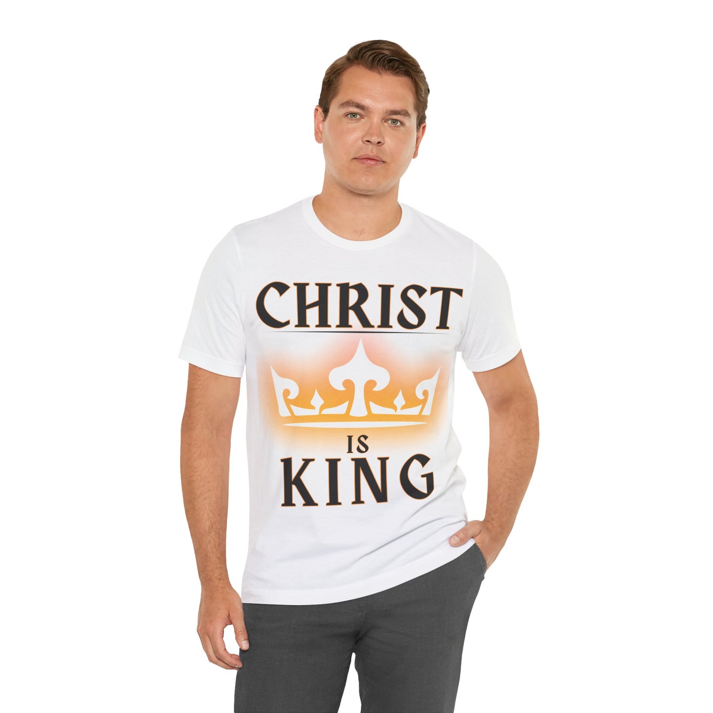 The Holy Fight “Christ is King” Christian T-Shirt – Shining Crown of Faith and Victory