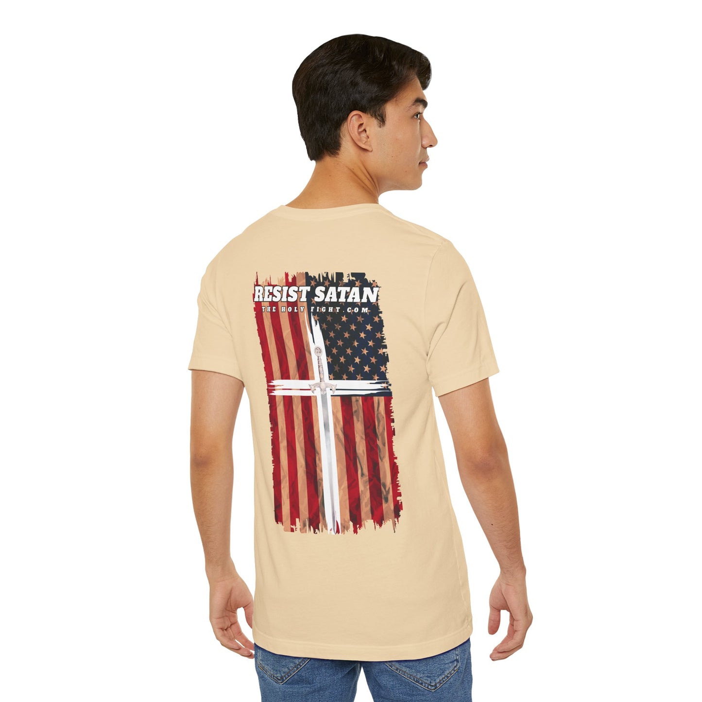 "One Nation Under God Christian T-Shirt – Patriotic Faith and Strength in Unity Apparel by The Holy Fight