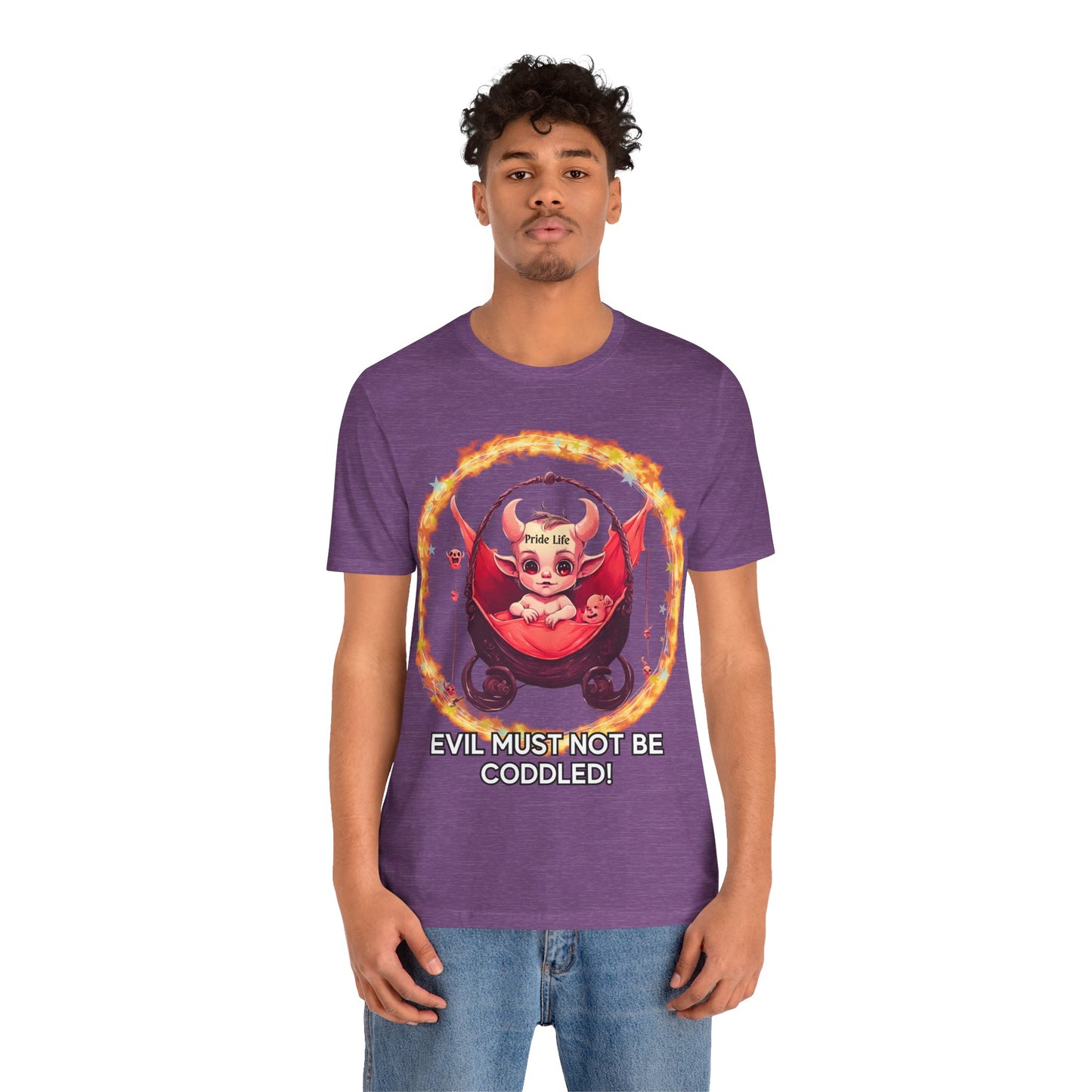 Christian Tee - Evil Must Not Be Coddled - Christian Warrior Apparel by The Holy Fight