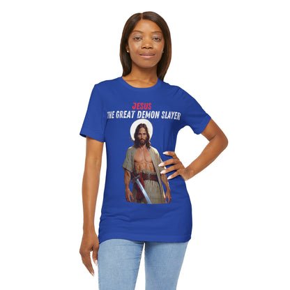 "Jesus the Great Demon Slayer T-Shirt | Christian Warrior Apparel by The Holy Fight"