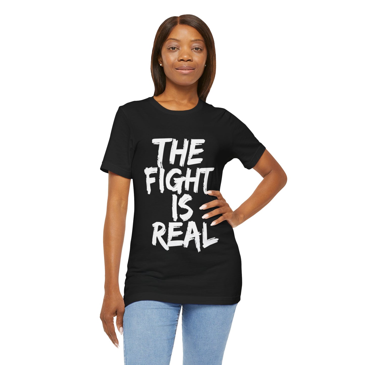 "The Fight is Real T-Shirt | Spiritual Warfare Christian Apparel by The Holy Fight"