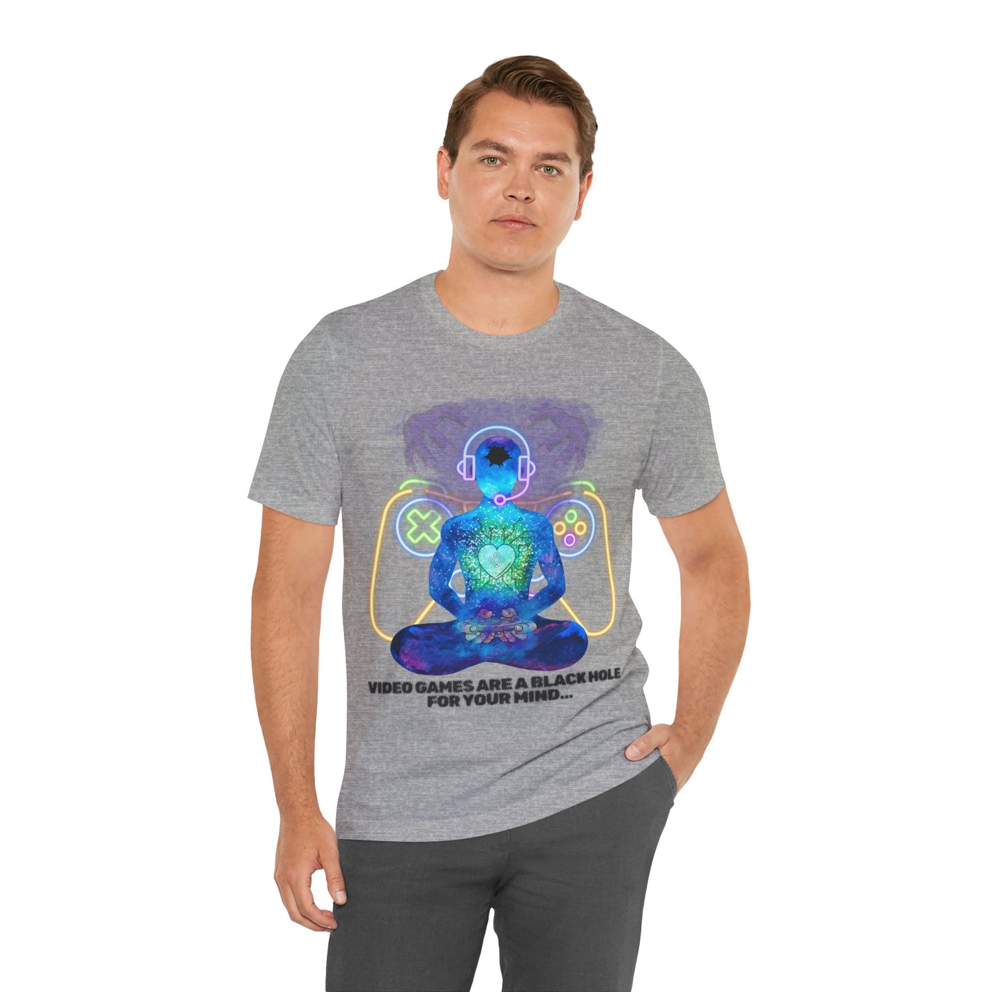 "Video Games & The Mind T-Shirt | Spiritual Awareness Apparel by The Holy Fight"