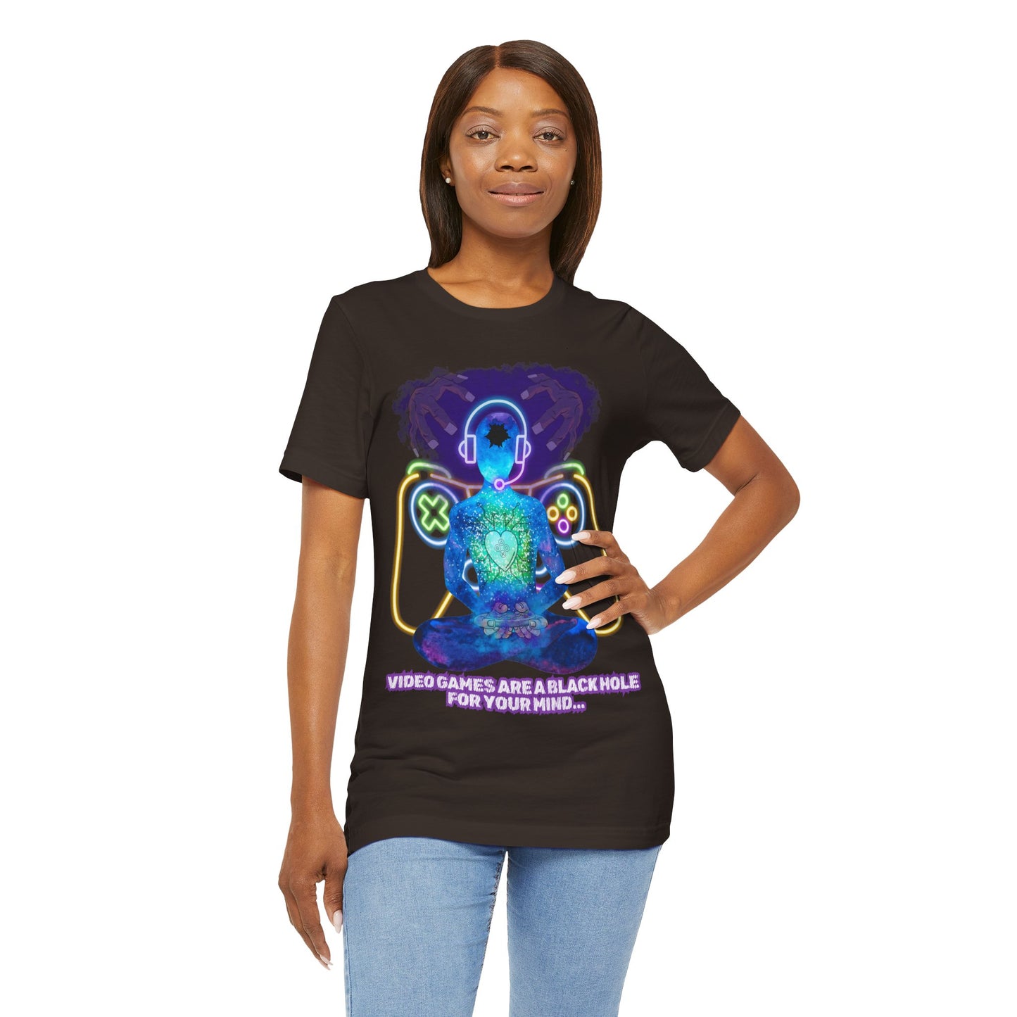 "Video Games & The Mind T-Shirt | Spiritual Awareness Apparel by The Holy Fight"