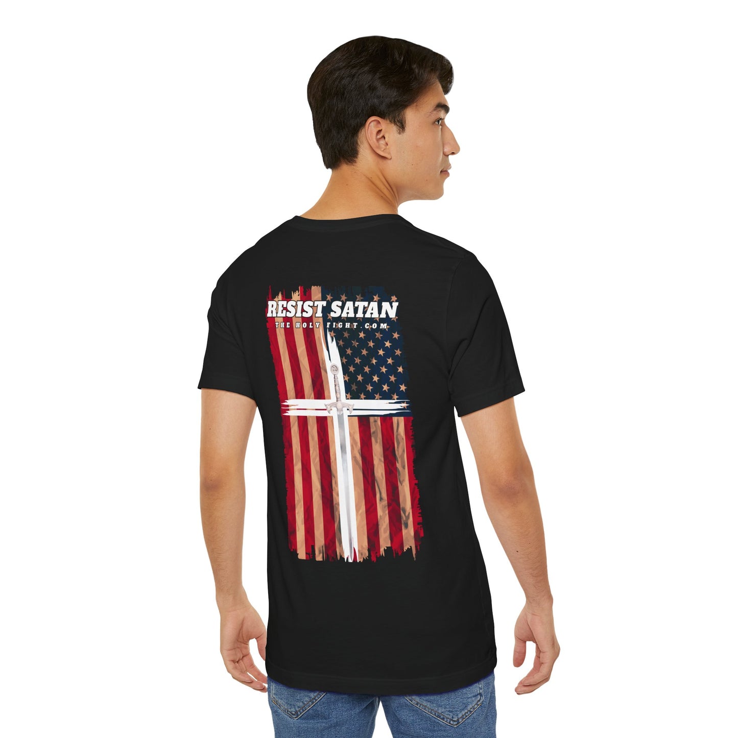 "Wake Up America T-Shirt | Christian Patriotism & Spiritual Alertness by The Holy Fight"