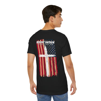 "Wake Up America T-Shirt | Christian Patriotism & Spiritual Alertness by The Holy Fight"