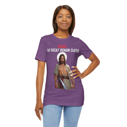 "Jesus the Great Demon Slayer T-Shirt | Christian Warrior Apparel by The Holy Fight"