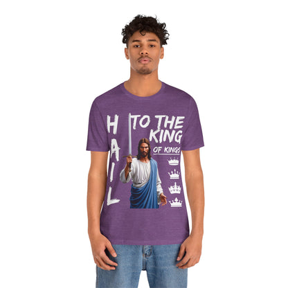 "Hail to the King of Kings T-Shirt | Powerful Christian Symbolism by The Holy Fight"