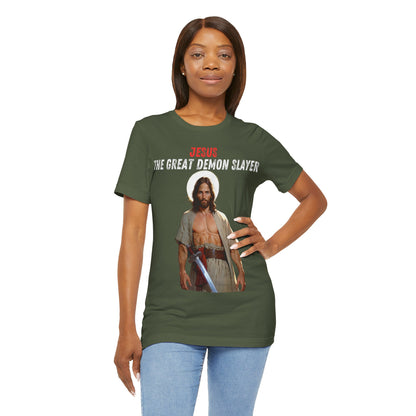 "Jesus the Great Demon Slayer T-Shirt | Christian Warrior Apparel by The Holy Fight"