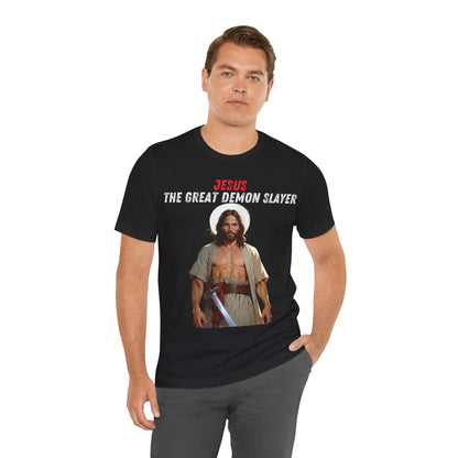 "Jesus the Great Demon Slayer T-Shirt | Christian Warrior Apparel by The Holy Fight"