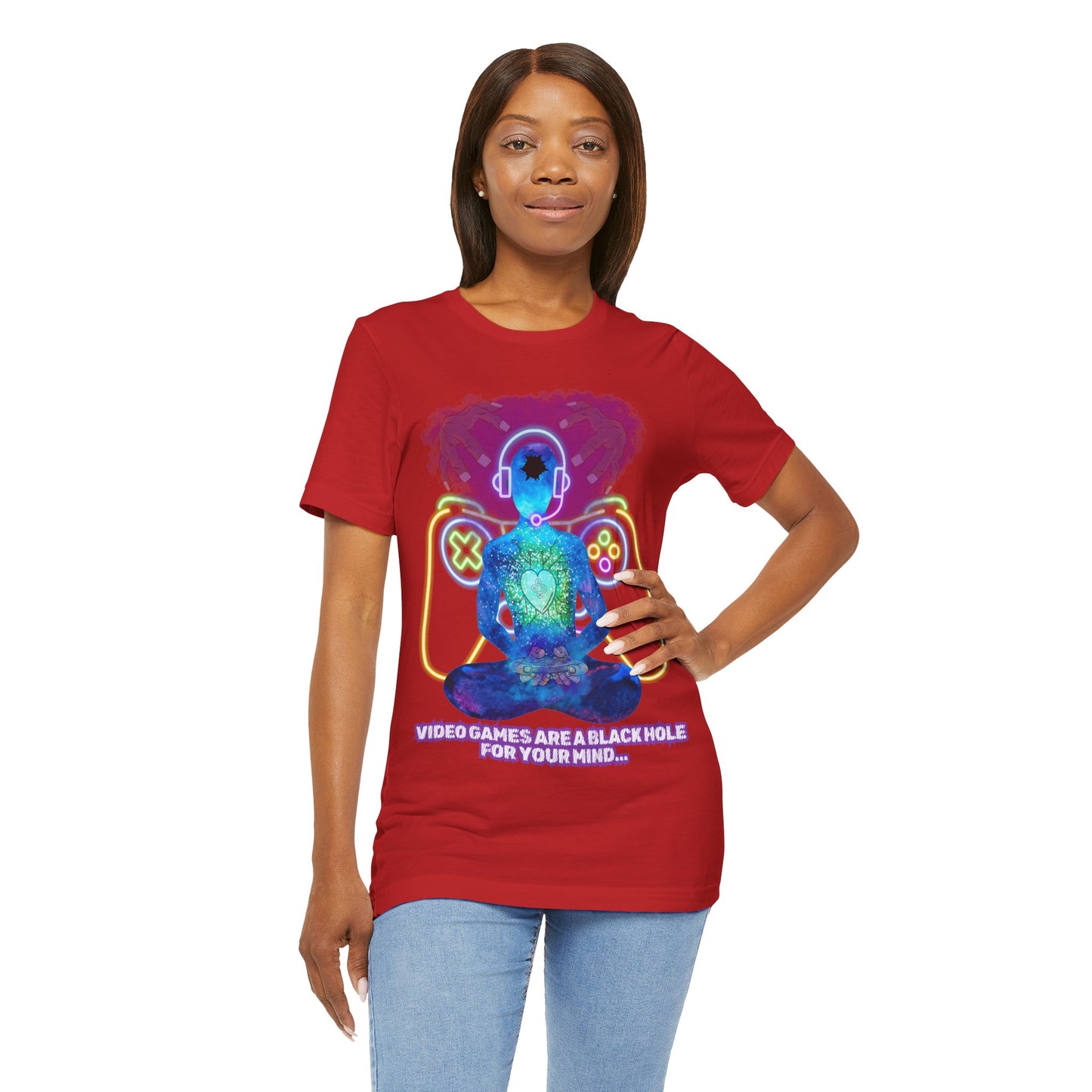 "Video Games & The Mind T-Shirt | Spiritual Awareness Apparel by The Holy Fight"