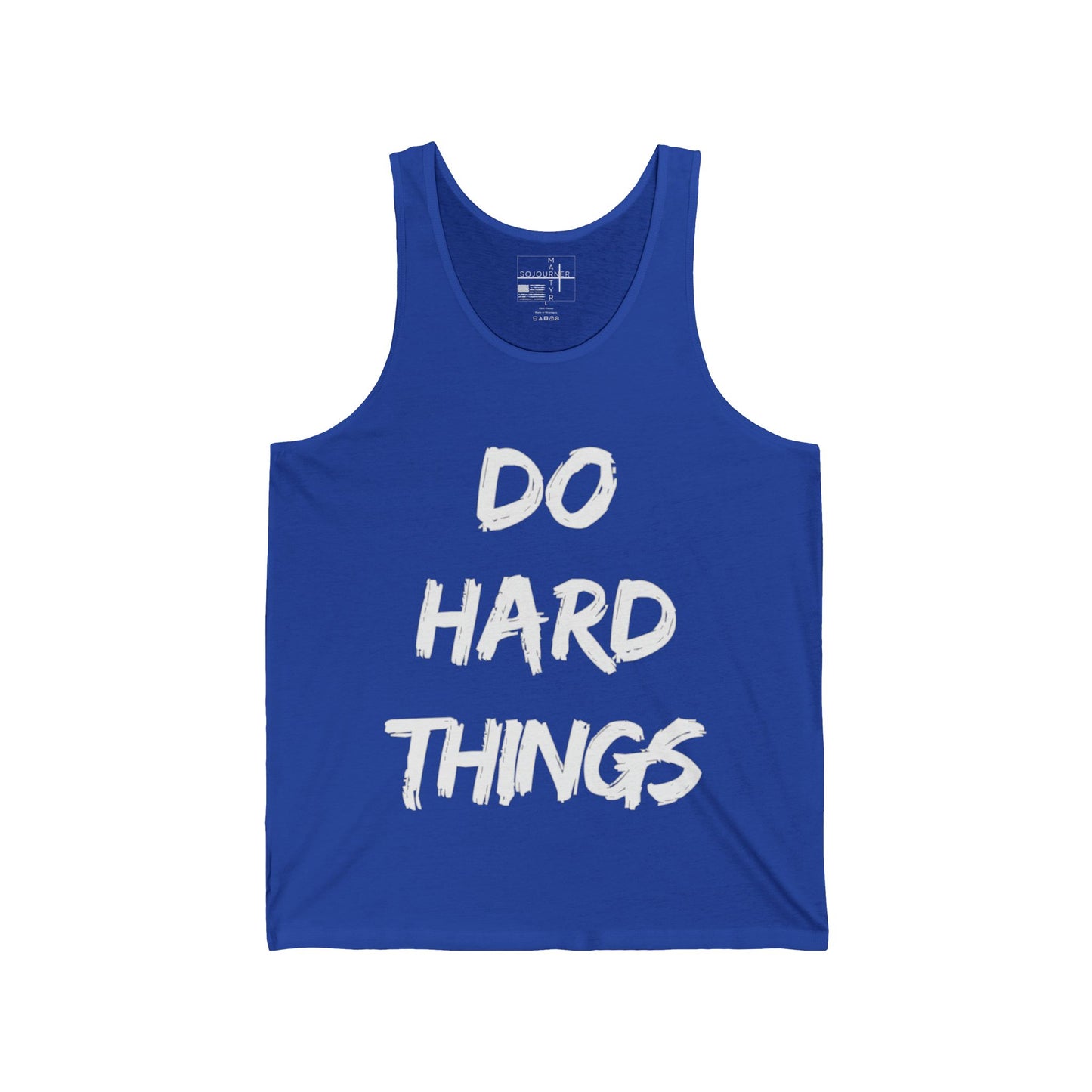 "The Holy Fight Men’s Tank Top - 'Do Hard Things' - Embrace the Challenge of Faith"