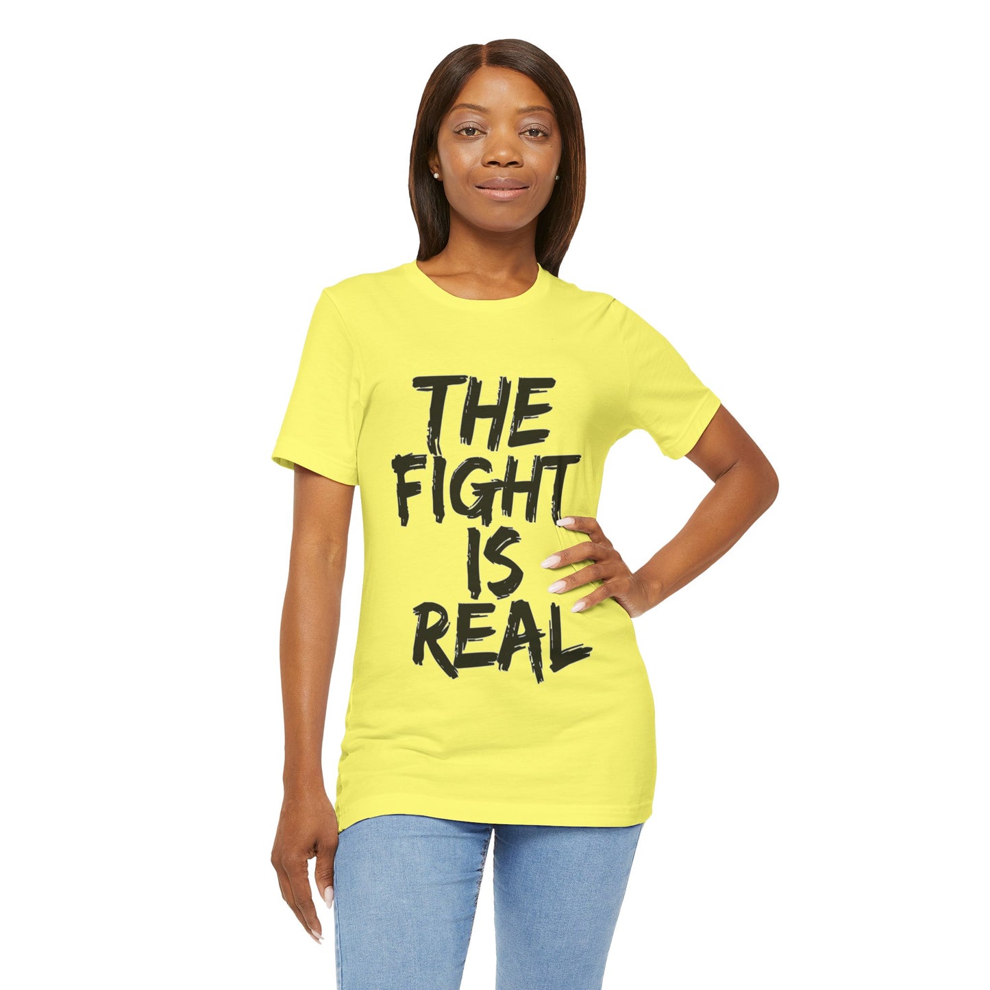 "The Fight is Real T-Shirt | Spiritual Warfare Christian Apparel by The Holy Fight"