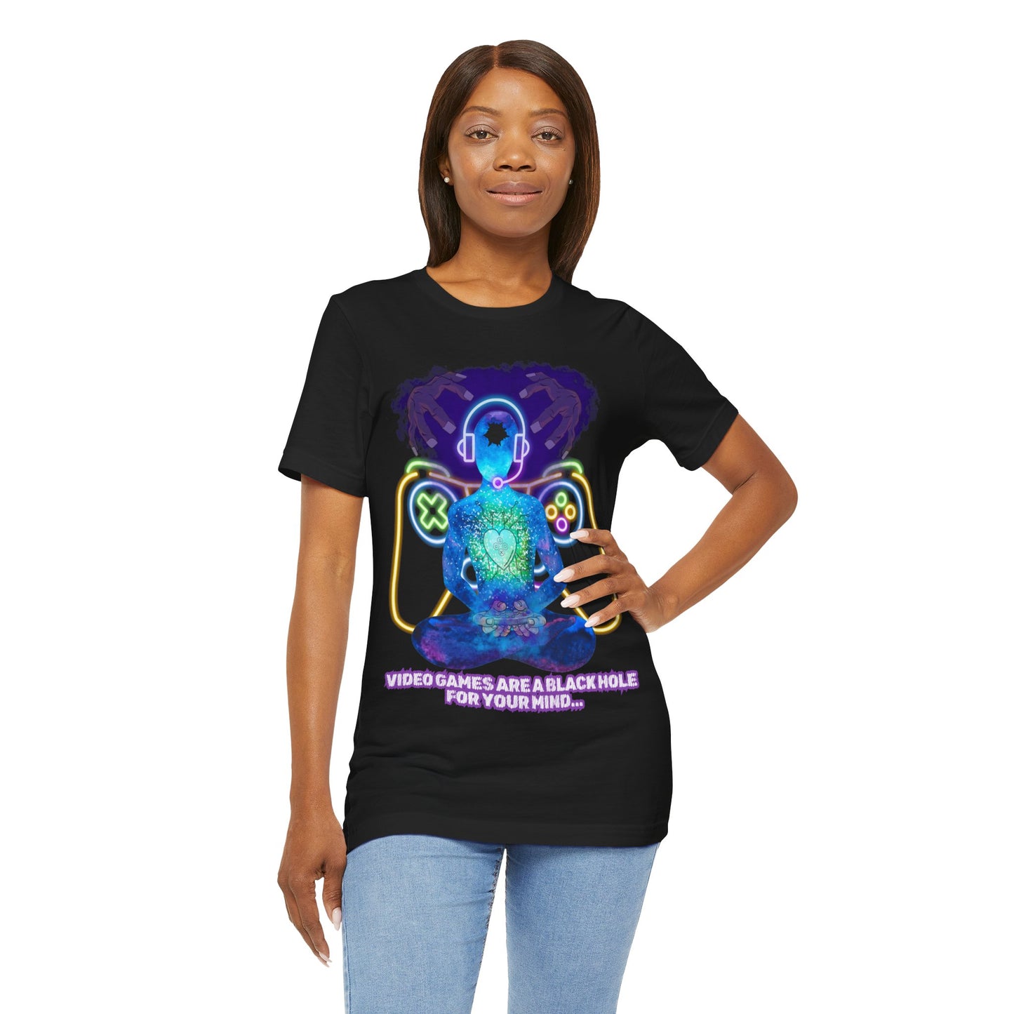 "Video Games & The Mind T-Shirt | Spiritual Awareness Apparel by The Holy Fight"