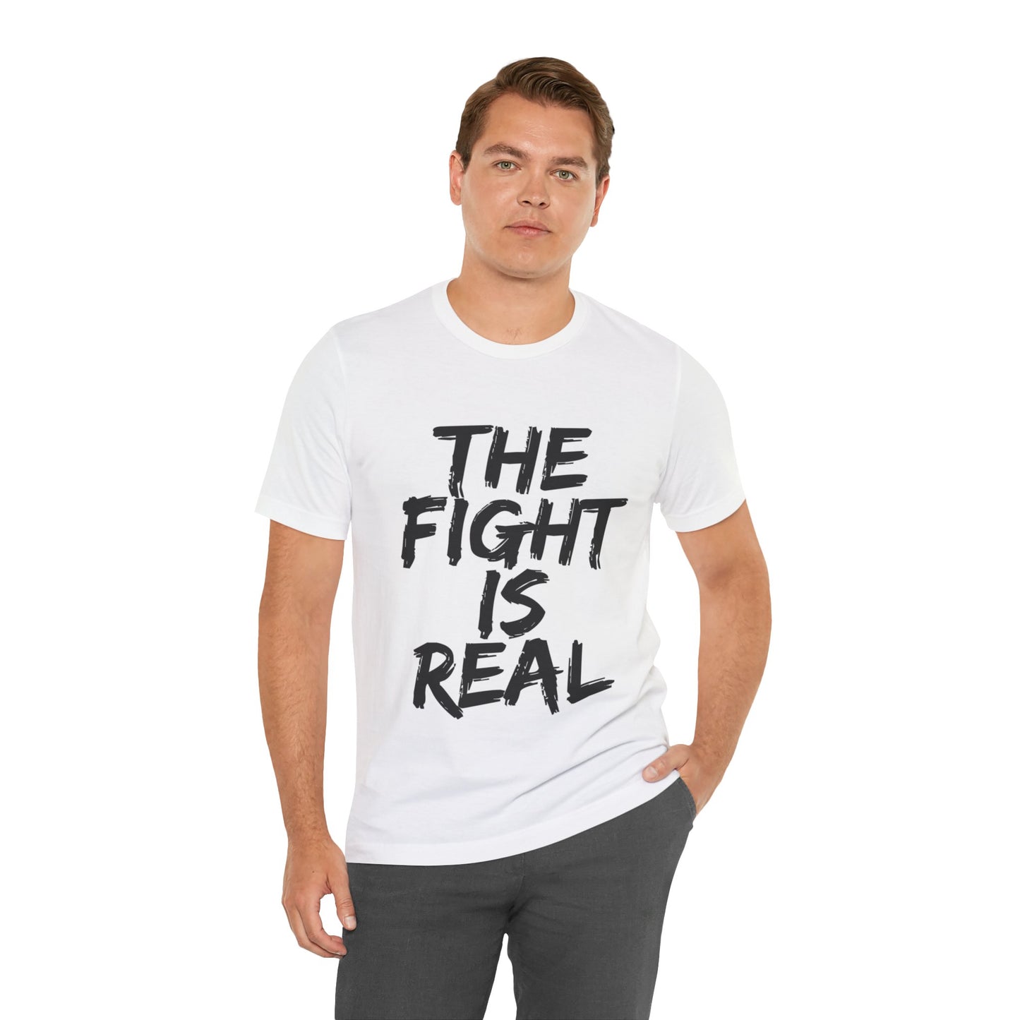 "The Fight is Real T-Shirt | Spiritual Warfare Christian Apparel by The Holy Fight"