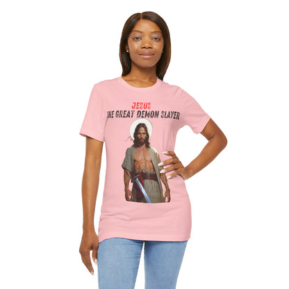 "Jesus the Great Demon Slayer T-Shirt | Christian Warrior Apparel by The Holy Fight"