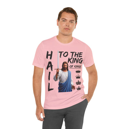 "Hail to the King of Kings T-Shirt | Powerful Christian Symbolism by The Holy Fight"