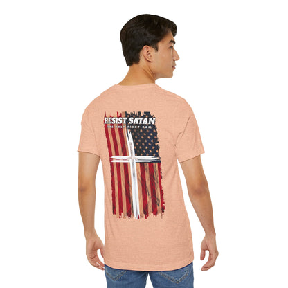 "Wake Up America T-Shirt | Christian Patriotism & Spiritual Alertness by The Holy Fight"