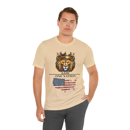 "One Nation Under God Christian T-Shirt – Patriotic Faith and Strength in Unity Apparel by The Holy Fight