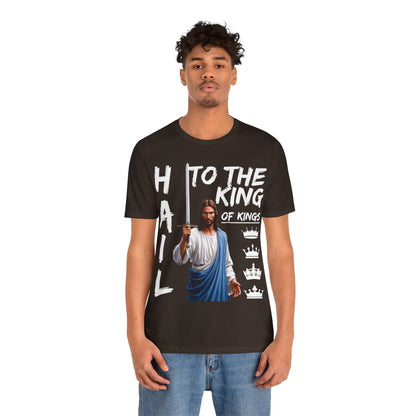 "Hail to the King of Kings T-Shirt | Powerful Christian Symbolism by The Holy Fight"