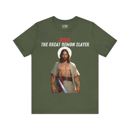 "Jesus the Great Demon Slayer T-Shirt | Christian Warrior Apparel by The Holy Fight"