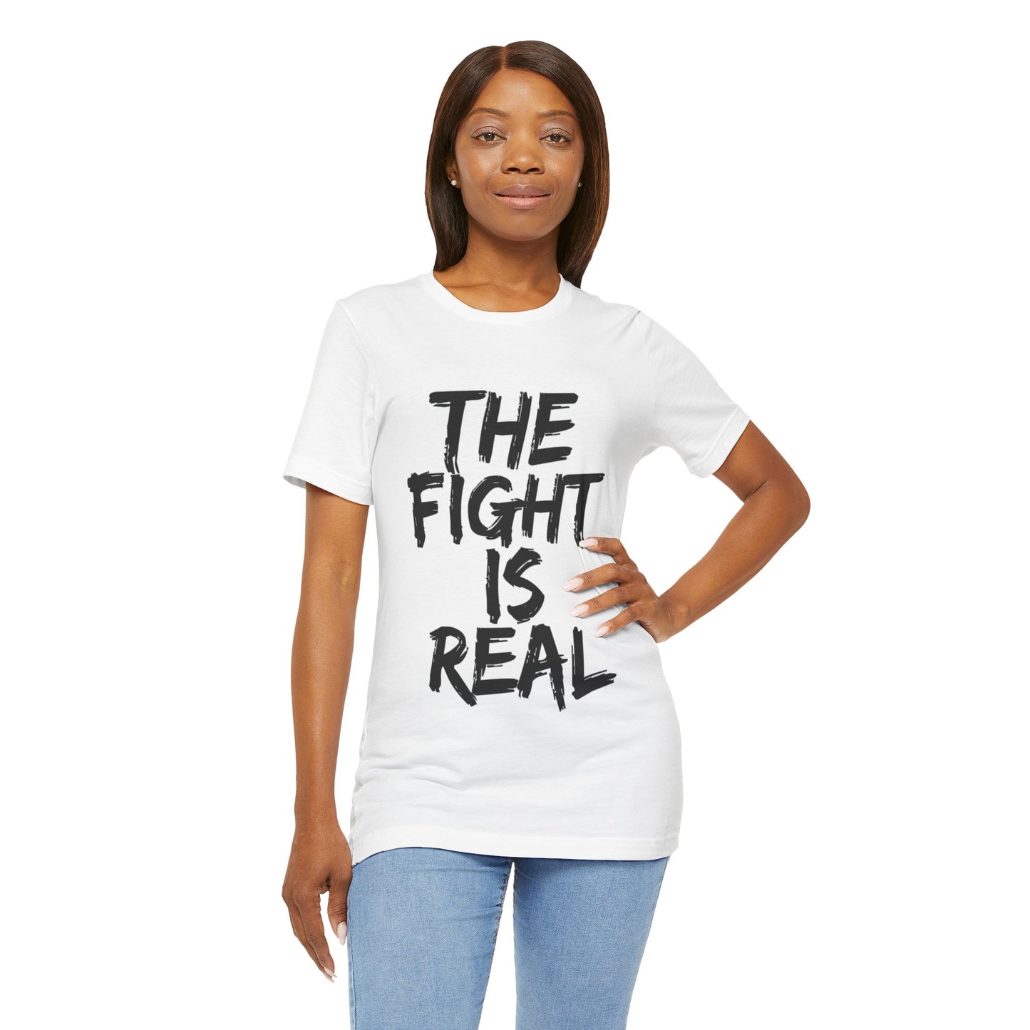 "The Fight is Real T-Shirt | Spiritual Warfare Christian Apparel by The Holy Fight"