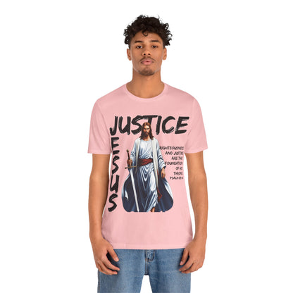 "Justice of Jesus T-Shirt | Bold Christian Message on Righteousness by The Holy Fight"