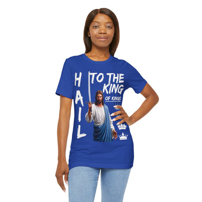 "Hail to the King of Kings T-Shirt | Powerful Christian Symbolism by The Holy Fight"