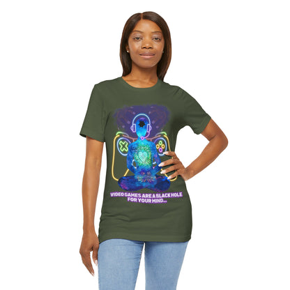 "Video Games & The Mind T-Shirt | Spiritual Awareness Apparel by The Holy Fight"