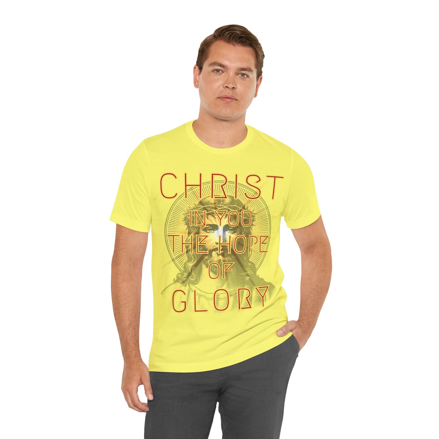 The Holy Fight “Christ in You, the Hope of Glory” Colossians 1:27 Christian T-Shirt – Faith and Hope in Christ