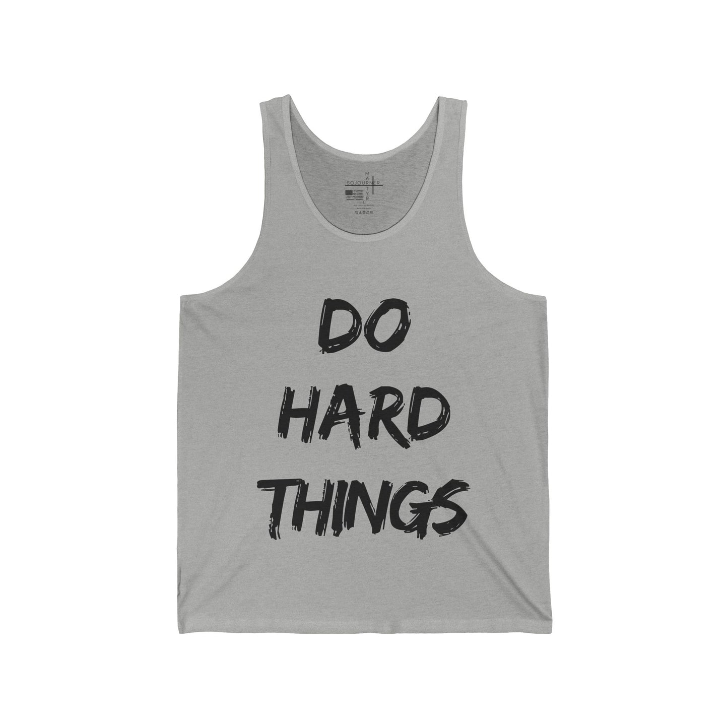 "The Holy Fight Men’s Tank Top - 'Do Hard Things' - Embrace the Challenge of Faith"