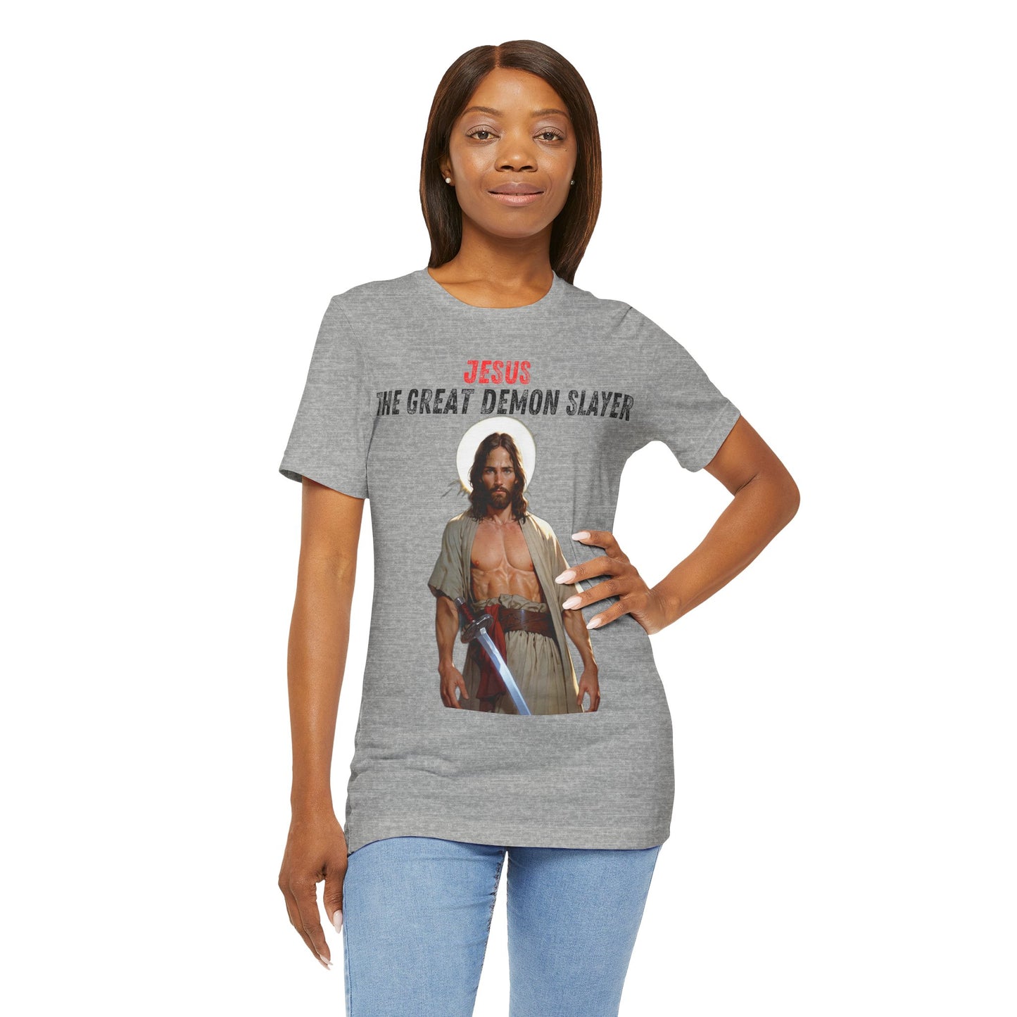 "Jesus the Great Demon Slayer T-Shirt | Christian Warrior Apparel by The Holy Fight"