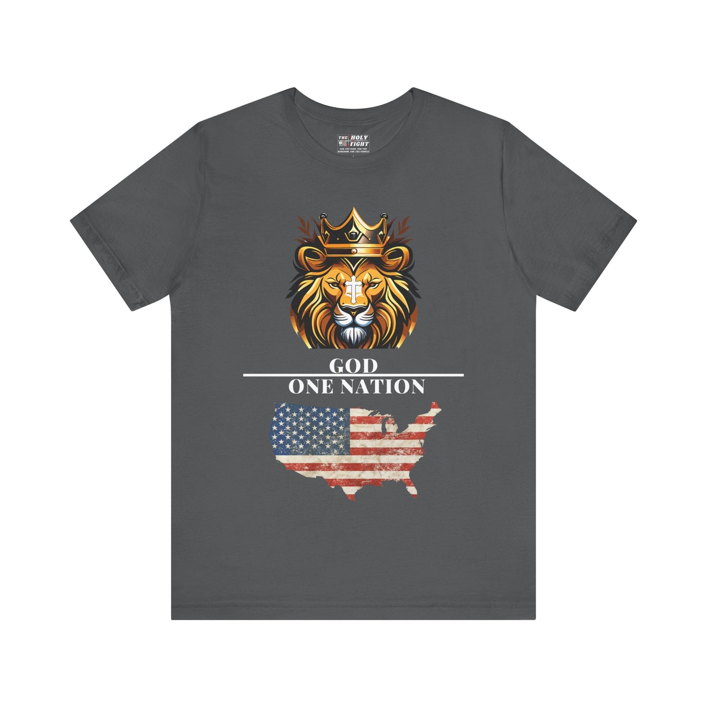 "One Nation Under God Christian T-Shirt – Patriotic Faith and Strength in Unity Apparel by The Holy Fight