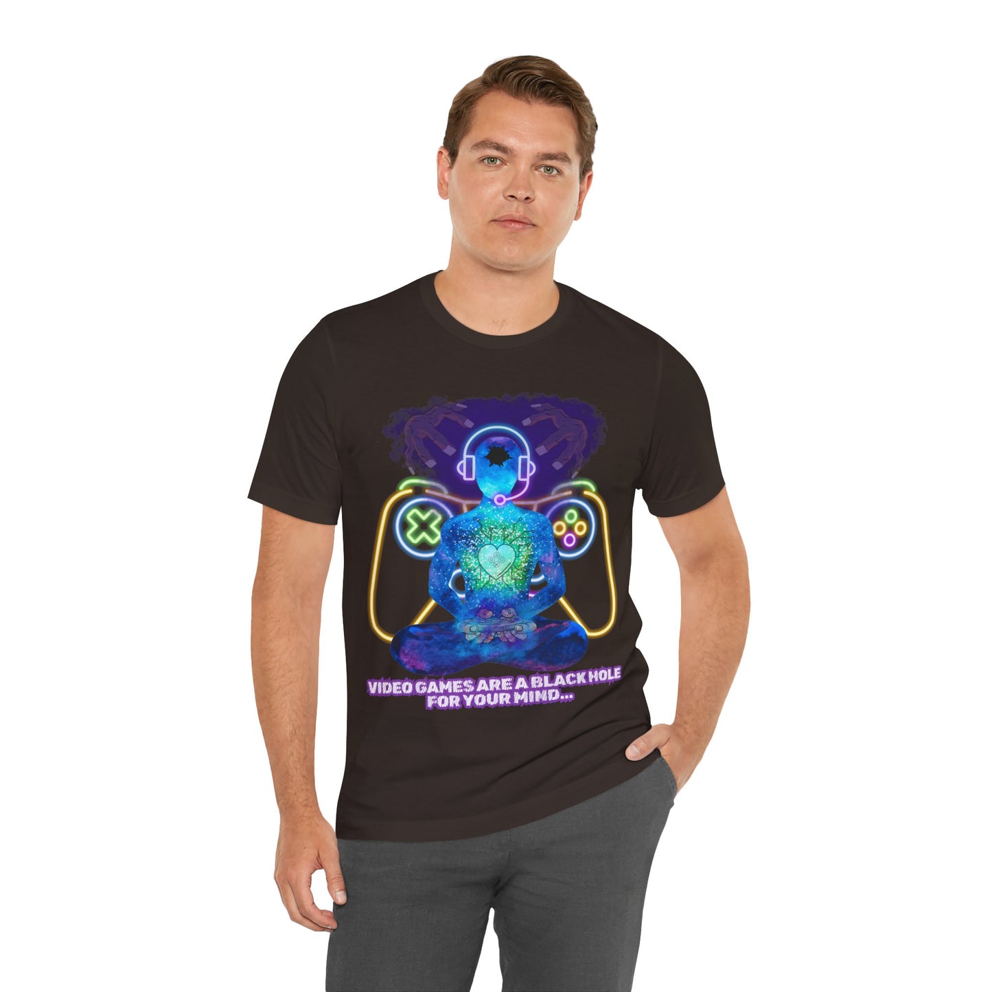 "Video Games & The Mind T-Shirt | Spiritual Awareness Apparel by The Holy Fight"