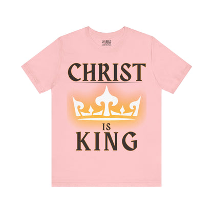 The Holy Fight “Christ is King” Christian T-Shirt – Shining Crown of Faith and Victory