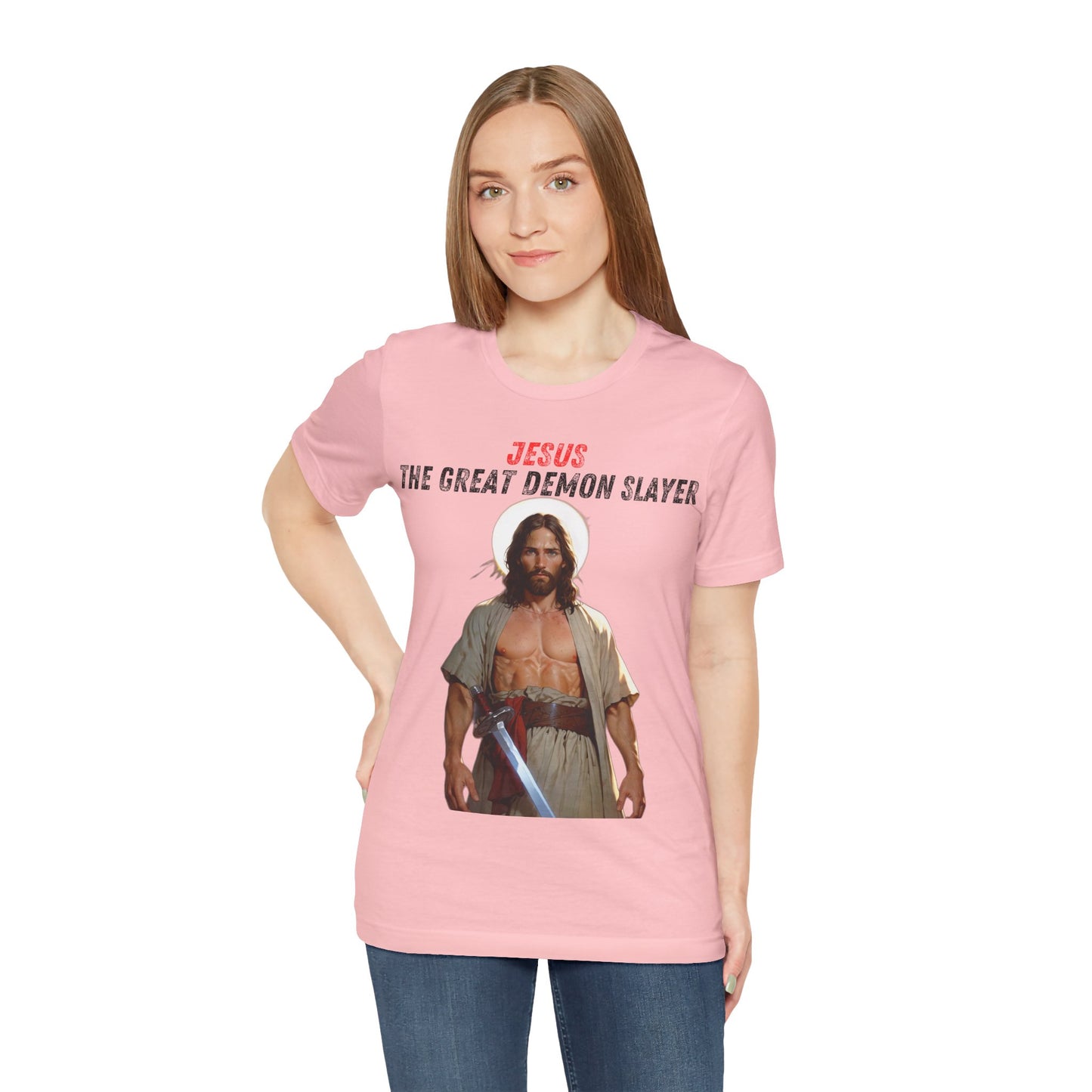 "Jesus the Great Demon Slayer T-Shirt | Christian Warrior Apparel by The Holy Fight"