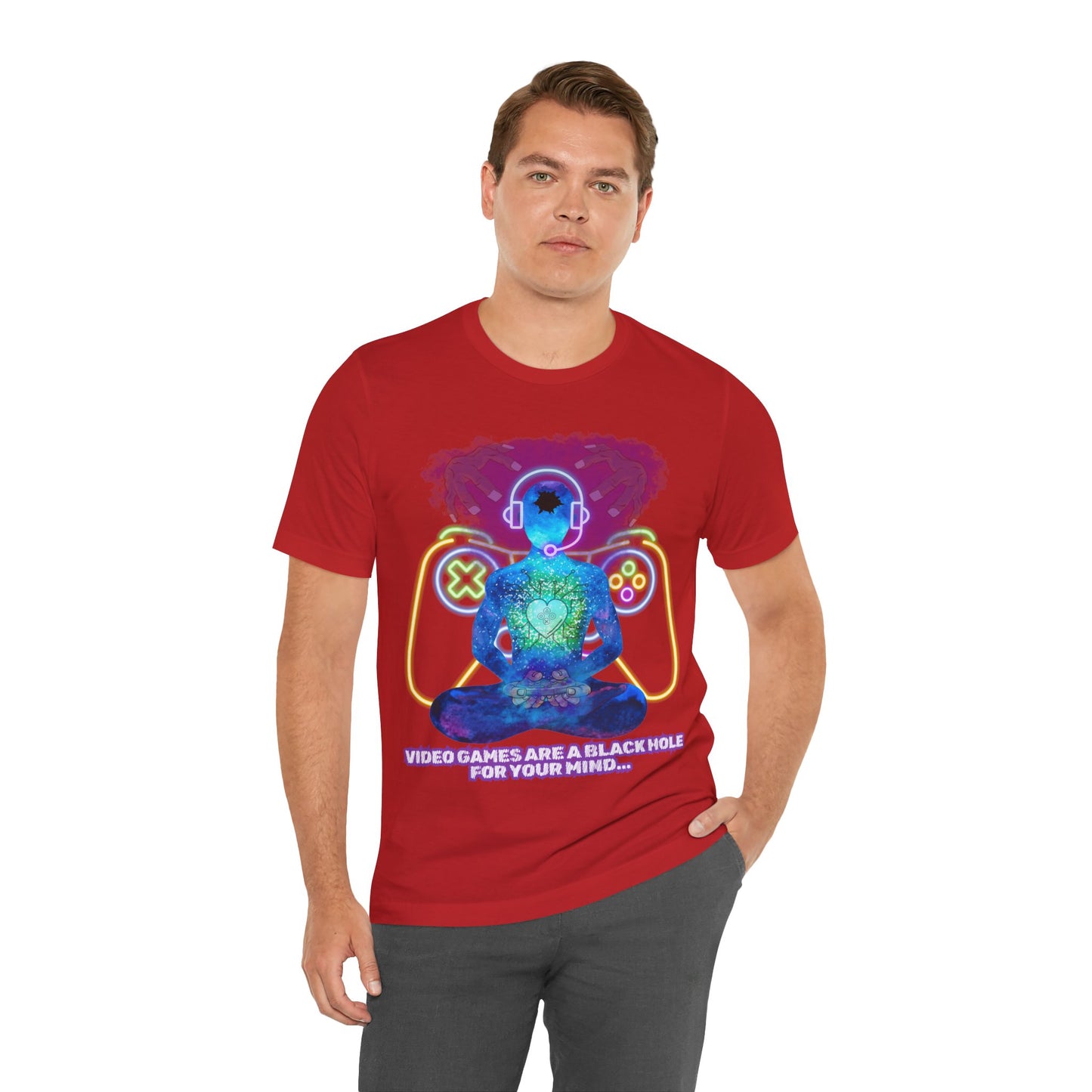 "Video Games & The Mind T-Shirt | Spiritual Awareness Apparel by The Holy Fight"