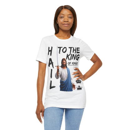 "Hail to the King of Kings T-Shirt | Powerful Christian Symbolism by The Holy Fight"