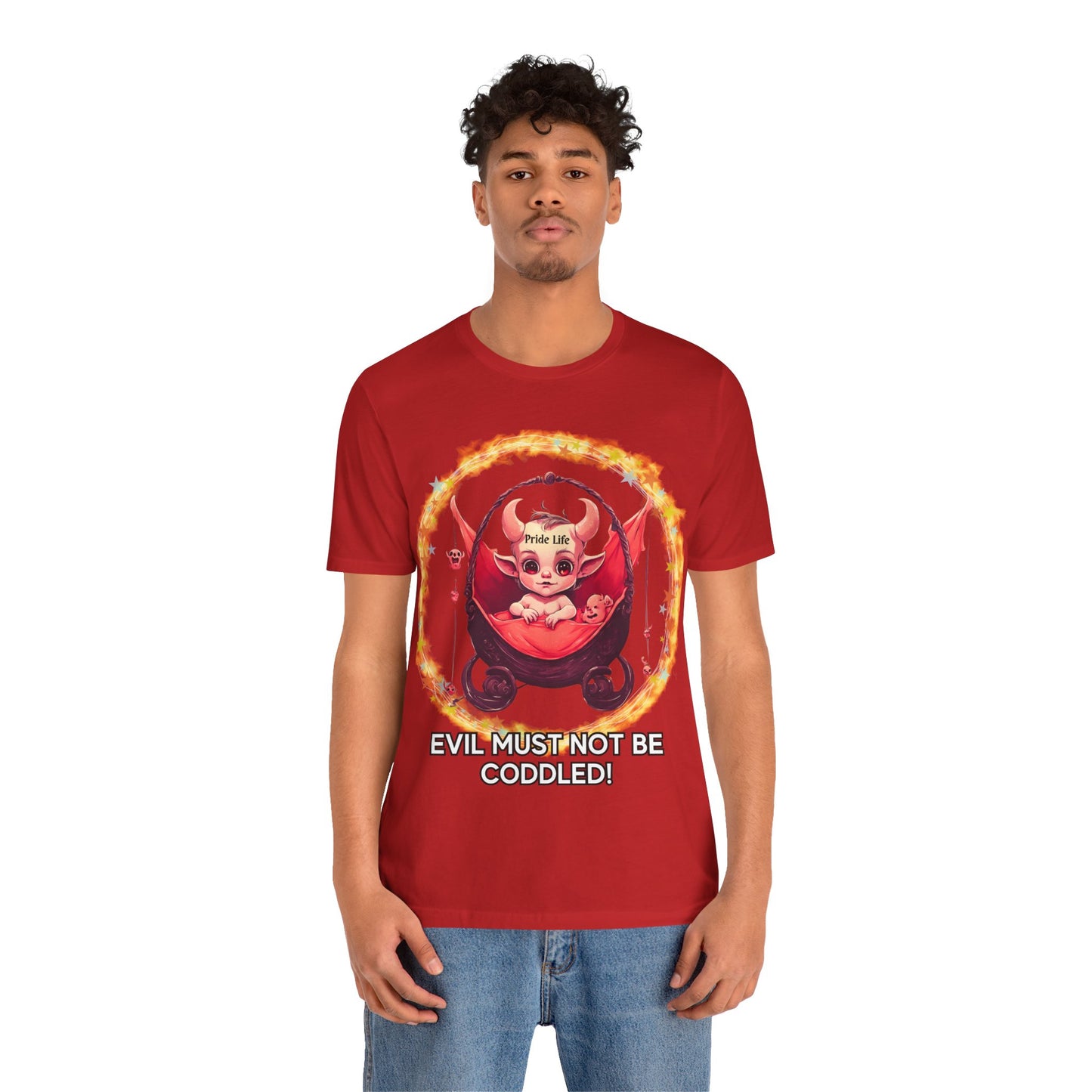 Christian Tee - Evil Must Not Be Coddled - Christian Warrior Apparel by The Holy Fight