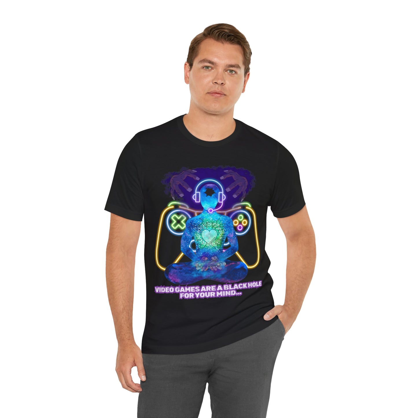 "Video Games & The Mind T-Shirt | Spiritual Awareness Apparel by The Holy Fight"