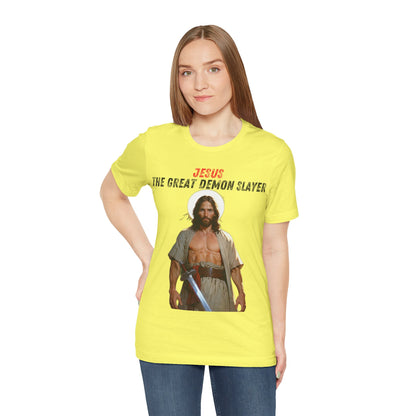 "Jesus the Great Demon Slayer T-Shirt | Christian Warrior Apparel by The Holy Fight"