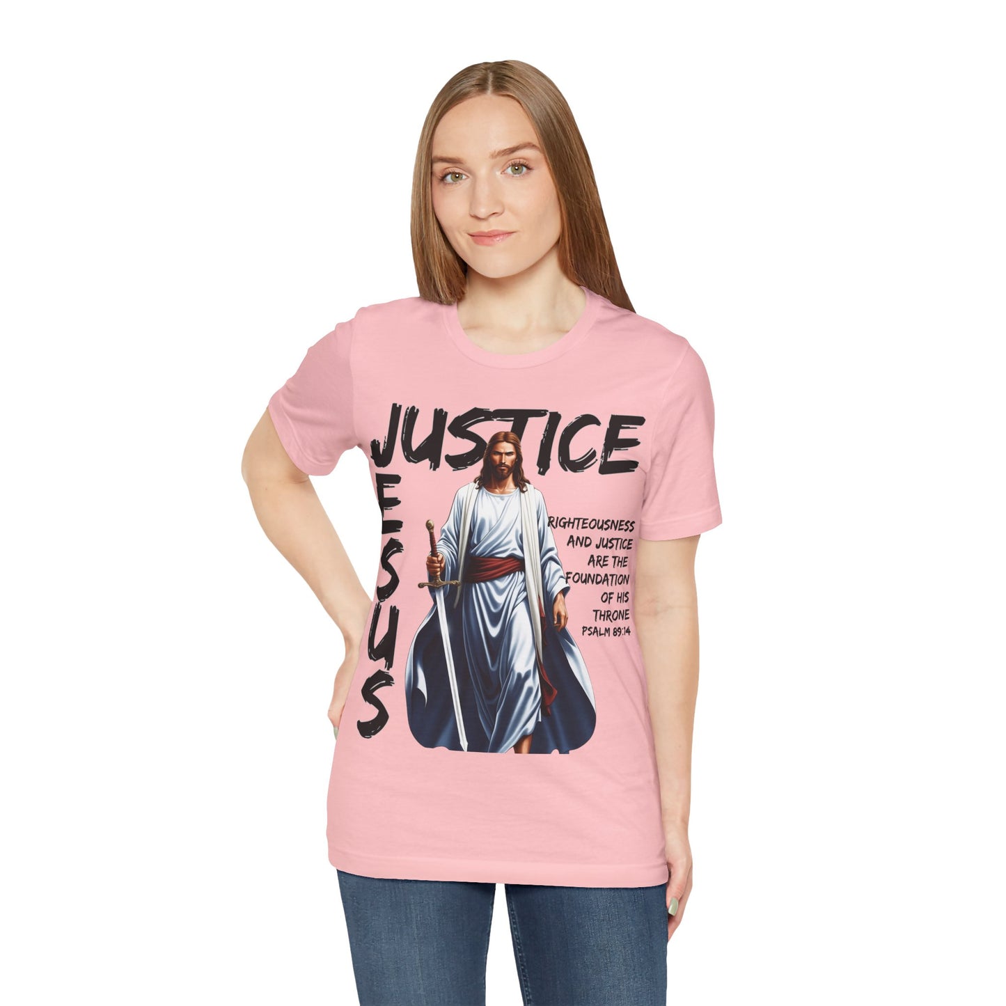 "Justice of Jesus T-Shirt | Bold Christian Message on Righteousness by The Holy Fight"