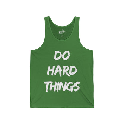 "The Holy Fight Men’s Tank Top - 'Do Hard Things' - Embrace the Challenge of Faith"